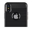 Púzdro CARBON CASE pre APPLE IPHONE XR (6,1") - čierne