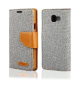 Púzdro knižkové diárové CANVAS BOOK pre SAMSUNG GALAXY A5 (A510F) 2016 - šedé