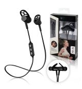 Bezdrôtové magnetické BLUETOOTH slúchadlá FB-16 - čierne