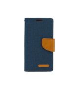 Púzdro knižkové diárové CANVAS BOOK pre APPLE IPHONE XR (6,1") - navy