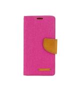 Púzdro knižkové diárové CANVAS BOOK pre APPLE IPHONE XR (6,1") - ružové