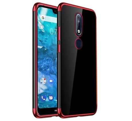 Púzdro ELEGANCE TPU CASE pre NOKIA 7.1 (2018) - červené