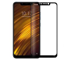 Tvrdené sklo 5D FULL COVER (full glue) 9H PRO (TG) pre XIAOMI POCOPHONE F1 - čierne