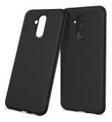 Púzdro TWILL TEXTURE pre HUAWEI MATE 20 LITE - čierne