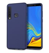 Púzdro TWILL TEXTURE pre SAMSUNG GALAXY A9 (A920F) 2018 - modré