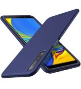 Púzdro TWILL TEXTURE pre SAMSUNG GALAXY A7 (A750F) 2018 - modré