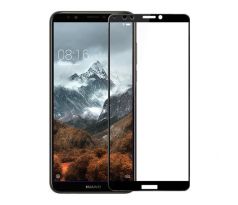 Tvrdené sklo 5D FULL COVER (full glue) 9H PRO (TG) pre HUAWEI Y7/Y7 PRIME (2018) - čierne