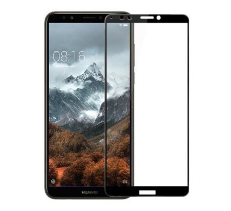 Tvrdené sklo 5D FULL COVER (full glue) 9H PRO (TG) pre HUAWEI Y7/Y7 PRIME (2018) - čierne