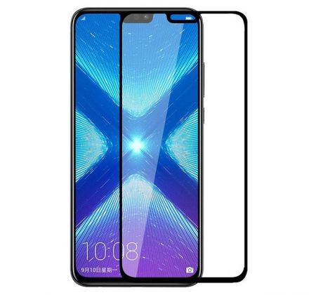 Tvrdené sklo 5D FULL COVER (full glue) 9H PRO (TG) pre HUAWEI Y9 (2019) - čierne