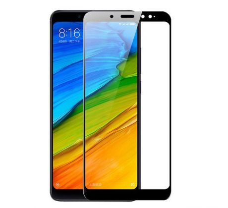 Tvrdené sklo 5D FULL COVER (full glue) 9H PRO (TG) pre XIAOMI REDMI NOTE 5 (NOTE 5 PRO) - čierne