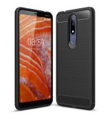 Púzdro CARBON LUX pre NOKIA 3.1 PLUS - čierne