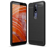 Púzdro CARBON LUX pre NOKIA 3.1 PLUS - čierne