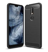 Púzdro CARBON LUX pre NOKIA 7.1 (2018) - čierne