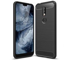 Púzdro CARBON LUX pre NOKIA 7.1 (2018) - čierne