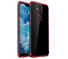 Púzdro ELEGANCE TPU CASE pre NOKIA 8.1 (2018) - červené