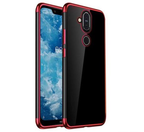 Púzdro ELEGANCE TPU CASE pre NOKIA 8.1 (2018) - červené