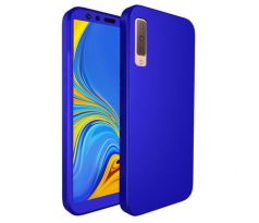 Púzdro 360 FULL BODY + TVRDENÉ SKLO pre SAMSUNG GALAXY A7 (A750F) 2018 - modré
