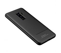 Púzdro (Zadný kryt) IPAKY CARBON FIBER CASE pre SAMSUNG GALAXY S9+ (G965F) - čierne