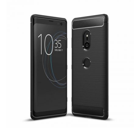 Púzdro CARBON CASE pre SONY XPERIA XZ3 - čierne