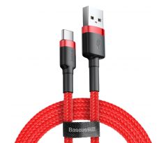 Kábel USB - micro USB TYP C 3A 1m červený