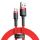 Kábel USB - micro USB TYP C 3A 1m červený