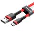 Kábel USB - micro USB TYP C 3A 1m červený
