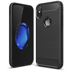 Púzdro CARBON CASE pre APPLE IPHONE XS MAX (6,5") - čierne