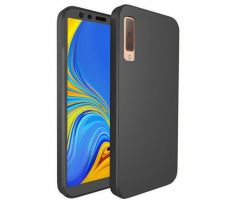 Púzdro 360 FULL BODY + TVRDENÉ SKLO pre SAMSUNG GALAXY A7 (A750F) 2018 - čierne