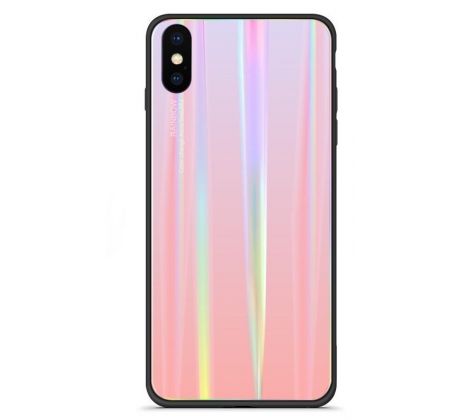 Púzdro RAINBOW GLASS CASE pre HUAWEI P SMART (2019)/HONOR 10 LITE - ružové