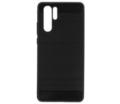 Púzdro CARBON CASE pre HUAWEI P30 PRO - čierne