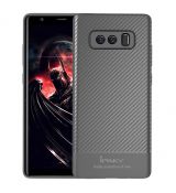 Púzdro (Zadný kryt) IPAKY CARBON FIBER CASE pre SAMSUNG GALAXY NOTE 8 (N950F) - šedé