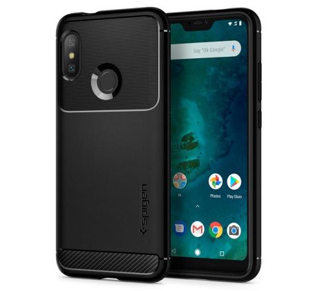 Púzdro SPIGEN RUGGED ARMOR™ pre XIAOMI Mi A2 LITE (REDMI 6 PRO) - čierne