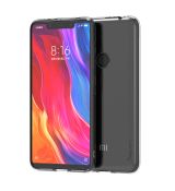 Silikónové púzdro IPAKY EFFORT + tvrdené sklo 9H pre XIAOMI REDMI NOTE 6 (NOTE 6 PRO) - transparentné