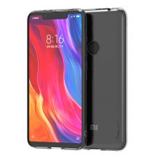 Silikónové púzdro IPAKY EFFORT + tvrdené sklo 9H pre XIAOMI REDMI NOTE 6 (NOTE 6 PRO) - transparentné