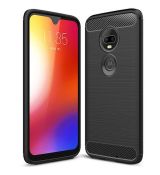 Púzdro CARBON LUX CASE pre MOTOROLA MOTO G7/G7 PLUS - čierne