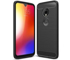 Púzdro CARBON LUX CASE pre MOTOROLA MOTO G7/G7 PLUS - čierne