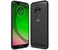 Púzdro CARBON LUX CASE pre MOTOROLA MOTO G7 PLAY - čierne