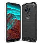Púzdro CARBON LUX CASE pre MOTOROLA MOTO G7 POWER - čierne