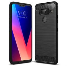 Púzdro CARBON LUX pre LG V40 THINQ - čierne