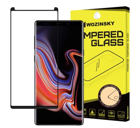 Tvrdené sklo WOZINSKY 5D FULL COVER (full glue) 9H PRO (TG) pre SAMSUNG GALAXY NOTE 9 (N960F) - čierne