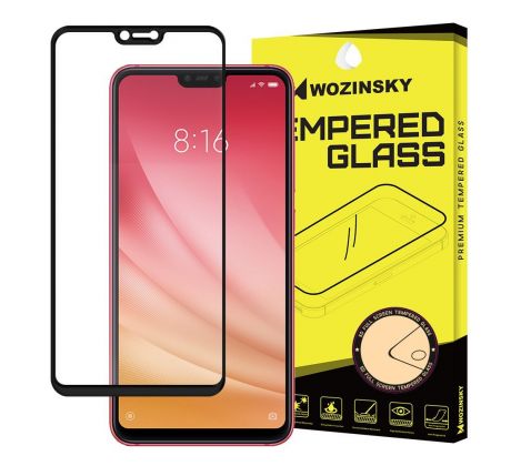 Tvrdené sklo WOZINSKY 5D FULL COVER (full glue) 9H PRO (TG) pre XIAOMI Mi 8 LITE - čierne