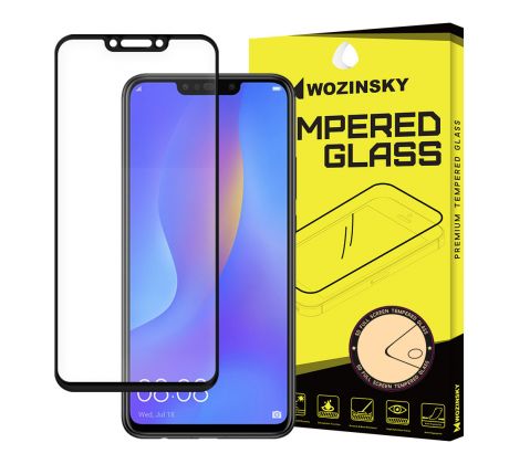 Tvrdené sklo WOZINSKY 5D FULL COVER (full glue) 9H PRO (TG) pre HUAWEI P SMART+ (NOVA 3i) - čierne