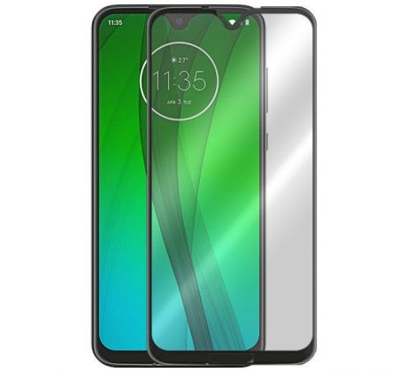 Tvrdené sklo 5D FULL COVER (full glue) 9H PRO (TG) pre MOTOROLA MOTO G7/G7 PLUS - čierne