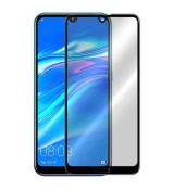 Tvrdené sklo 5D FULL COVER (full glue) 9H PRO (TG) pre HUAWEI Y7 (2019) - čierne