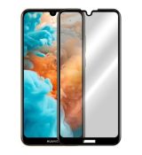 Tvrdené sklo 5D FULL COVER (full glue) 9H PRO (TG) pre HUAWEI Y6 (2019) - čierne