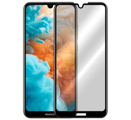 Tvrdené sklo 5D FULL COVER (full glue) 9H PRO (TG) pre HUAWEI Y6 (2019) - čierne