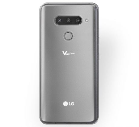 Púzdro SILIKÓNOVÉ ULTRA SLIM 0,3mm pre LG V40 THINQ - transparentné