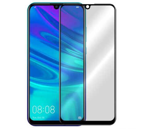 Tvrdené sklo 5D FULL COVER (full glue) 9H PRO (TG) pre HUAWEI P SMART (2019)  - čierne