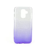 Púzdro FORCELL SHINING pre SAMSUNG GALAXY A6+ (A605F) 2018 - fialovo transparentné