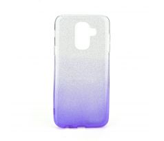 Púzdro FORCELL SHINING pre SAMSUNG GALAXY A6+ (A605F) 2018 - fialovo transparentné